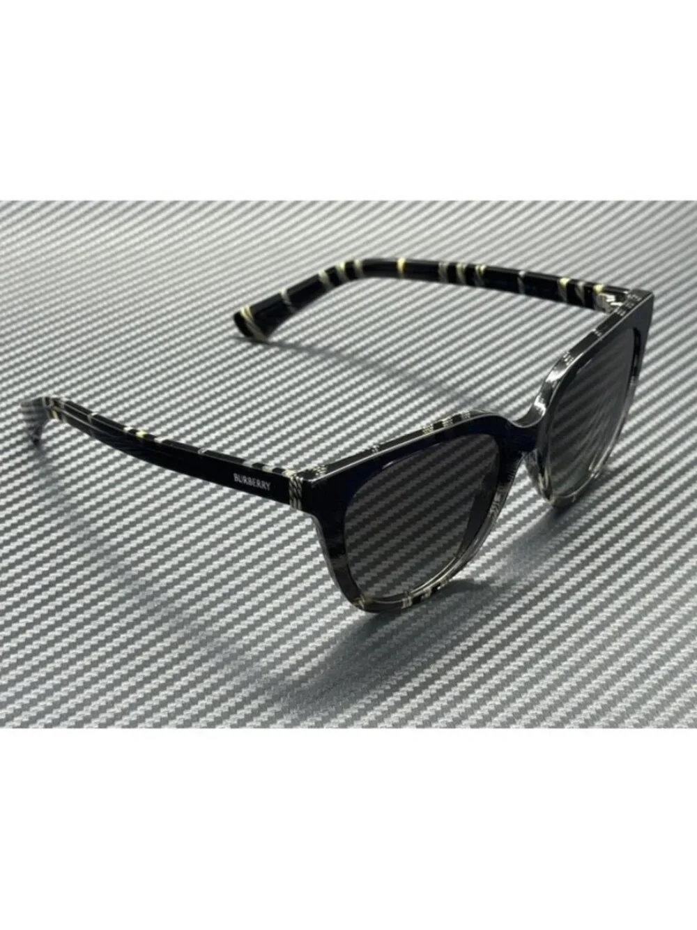 New Burberry Women Check Grey Sunglasses -18-140
